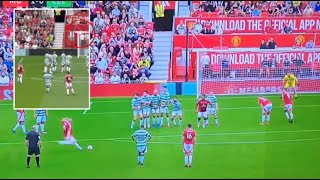 Wayne Rooney scored FREE KICK GOAL vs Celtic in today Charity Match 👉man utd legends match [upl. by Nnyltiak987]