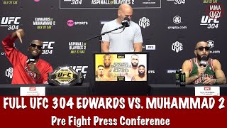 Full UFC 304 Pre Fight Press Conference Leon Edwards vs Belal Muhammad 2 [upl. by Assen]