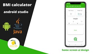 How to create bmi Calculator in android studio  BMI calculator in android studio [upl. by Nytnerb417]