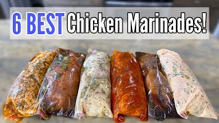 6 TASTY CHICKEN MARINADES  Quick amp EASY Chicken Dinner Recipes amp Freezer Meals  Julia Pacheco [upl. by Enyaw975]