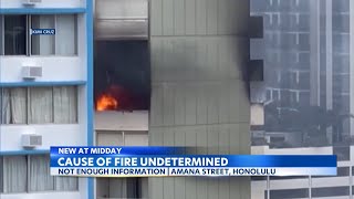 Cause of Honolulu highrise fire ‘undetermined’ fire investigators say [upl. by Pease788]