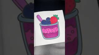 Açaí Bowl fyp calming relaxing satisfyingvideo asmrsounds coloring shorts [upl. by Zonda]