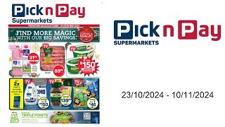 Pick n Pay specials ZA  23102024  10112024 [upl. by Rizan]