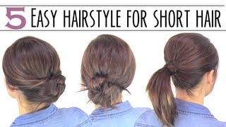 Easy hairsyles for short hair [upl. by Atinnor206]