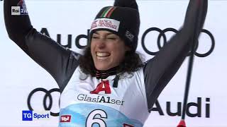 Sci Alpino Brignone vince il SuperG di St Anton 15012023 [upl. by Krissie]