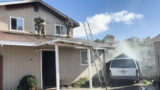 Fire breaks out at home in Atascadero [upl. by Terena]