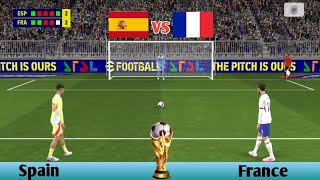 👉Penalty shootout France vs Spain⚽ 🔥Fra vs Esp Highlight [upl. by Burnside316]