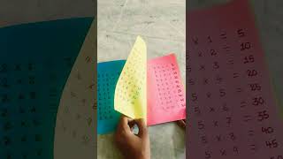 Table Booklet making for kids school maths manike manikemagehithe [upl. by Voltz]