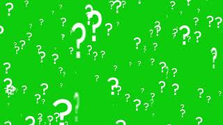 flying Question mark green screen video [upl. by Ecnaled]