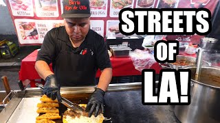 Crazy LA STREET FOOD TOUR at El Sereno Night Market [upl. by Ellehcil]