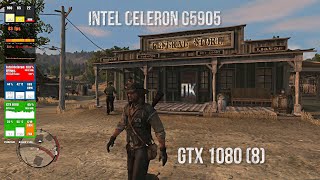 ТЕСТ Сeleron g5905  GTX 1080  Red Dead Redemption PC [upl. by Garibold]