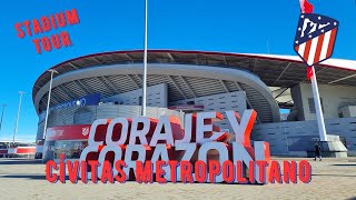 Spain  Madrid  Cívitas Metropolitano  Atlético Stadium Tour [upl. by Angadresma]