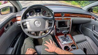 2008 Volkswagen Phaeton 30 TDI 235HP 0100 POV Test Drive 1758 Joe Black [upl. by Aninad959]