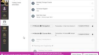 Returning To Course  Canvas for Weatherford College [upl. by Marlen]
