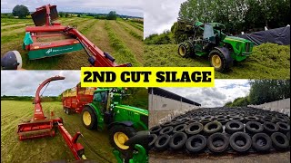 2ND CUT SILAGE  2 DAYS HEAVY RAIN  TOUGH CONDITIONS [upl. by Fridlund991]