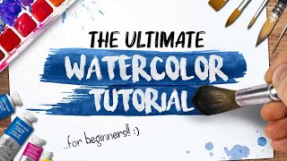 The ultimate WATERCOLOUR TUTORIAL  For beginners  Drawlikeasir [upl. by Mariejeanne]