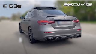 Mercedes E63S AMG Stage 1 Downpipe 2021 Facelift 720HP Test drive  Acceleration Launch Control [upl. by Finella]