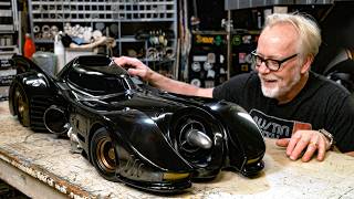 Adam Savage Unboxes the Batmobile From Batman 1989 [upl. by Ahtiek908]