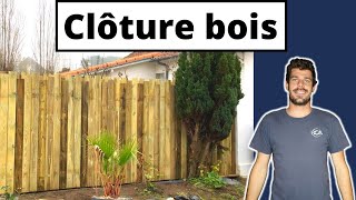 Nouvelle clôture en bois [upl. by Aicinod]