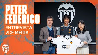 PRIMERAS DECLARACIONES DE PETER FEDERICO COMO JUGADOR DEL VALENCIA CF [upl. by Ermey]