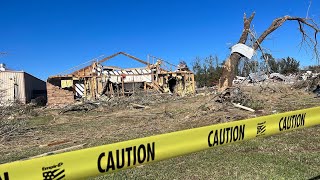 TORNADO OUTBREAK Causes MAJOR DESTRUCTION to Homes  11042022  Idabel Oklahoma amp Powderly Texas [upl. by Ellevehs]