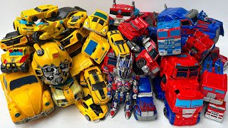 Full TRANSFORMERS Yellow amp Red Robot Tobot Car Leader OPTIMUS PRIME amp BUMBLEBEE Revenge Animation [upl. by Gnehs]