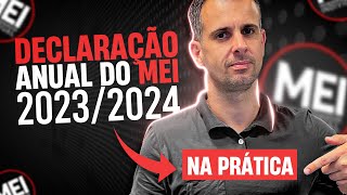 DECLARAÇÃO ANUAL DE FATURAMENTO DE MEI 20232024 NA PRÁTICA  MICROEMPREENDEDOR INDIVIDUAL 2024 [upl. by Loria]