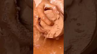 Red Dirt Crumbling in Water asmr oddlysatisfying shorts satisfyingasmr reddirtasmr [upl. by Maclaine]