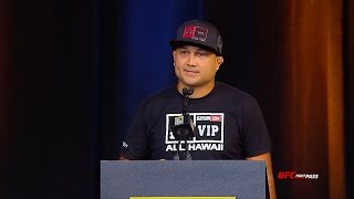 UFC Hall of Fame 2015  BJ Penn Speech [upl. by Hett664]