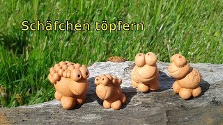 Töpfern für Anfänger  Schäfchen töpfern [upl. by Kelsy]