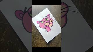 🎀 How to draw Pink Panther  🔥🔥 Pink Panther Easy Drawing and Sketch Idea pinkpanther drawing [upl. by Eidnil556]