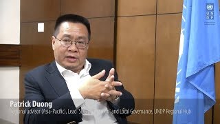 Localizing SDGs requires whole of society approach Patrick Duong [upl. by Yanahc]