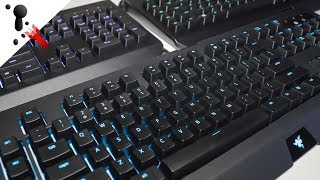 Razer Green VS Yellow VS Orange Mechanical Switch Sound Comparison [upl. by Noitsuj]