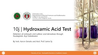 The Hydroxamic Acid Test [upl. by Gottwald948]