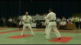 Full contact Kyokushin Karate 2008 British Heavy Weight final [upl. by Aicilf]