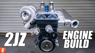 1000HP 2JZGTE Engine Build  Full Start to Finish 4K [upl. by Ille]