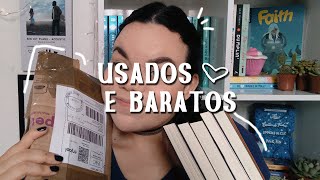 a reutilização dos livros onde comprar livros usados e baratos  unboxing [upl. by Lahtnero]