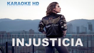 INJUSTICIA KARAOKE HD  LA REINA DEL FLOW  INSTRUMENTAL [upl. by Romulus30]