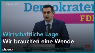 FDP Parteipressekonferenz mit Bijan DjirSarai  041124 [upl. by Tate]