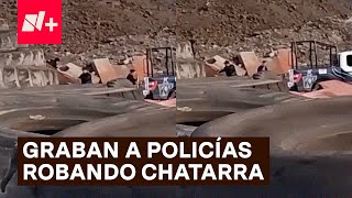 Captan a policías de Coahuila robando fierro viejo  N [upl. by Moscow]