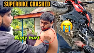 My Superbike got CRASHED 😭 Roadtrip Ends 😞 ep5 [upl. by Ardnekat38]