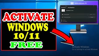 How to Activate Windows 10 Permanently for Free [upl. by Yelkreb]