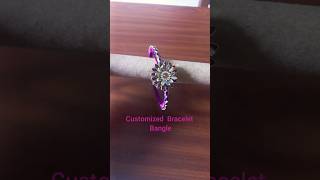 Customized Bracelet Bangle Making using B7000 and MDF  Purple stone Bracelet bangles bracelets [upl. by Tarazi]