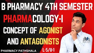 L5  U1  Concept of Agonist and Antagonists  Pharmacology  B Pharmacy 4 Semester [upl. by Ansela]