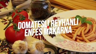 Bu makarna Çok Farklı 🍝 DOMATESLİ REYHANLI ENFES MAKARNA 🍝 Demleme yöntemi ile nefis lezzet [upl. by Arama]