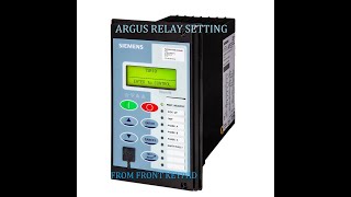 TRANSFORMER RELAY SETTING Argus7SR1003Argus7SR1103 [upl. by Cerellia]