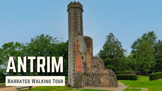 ANTRIM  4K Narrated Walking Tour  Lets Walk 2022 [upl. by Annodahs834]