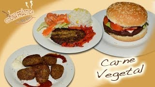 ♥ Receta CARNE VEGETAL DE LENTEJAS ♥ [upl. by Barnaba]