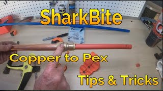 How to connect Copper to Pex using SharkBite Fittings [upl. by Drofniw]