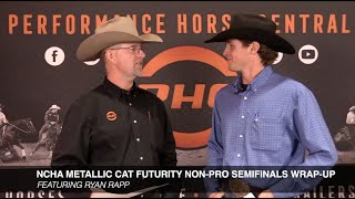 NCHA Futurity NonPro Semis Wrap Up Show with Ryan Rapp [upl. by Adnuahsar]